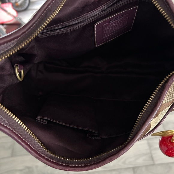 COACH Ergo Y2K Vintage Hobo Shoulder Bag Signature Canvas Purple - Picture 7 of 7